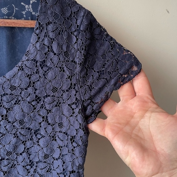 Aritzia TALULA Betsy Lace Top navy blue XS - Picture 5 of 9